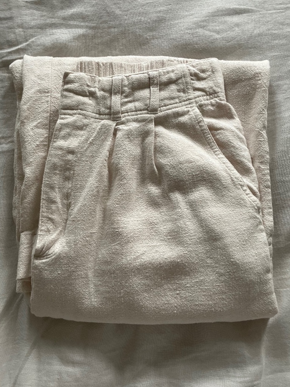 Z Supply linen blend wide leg trousers